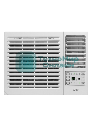 Кондиционер оконный Ballu BWC-07 AC 7000 BTU, 20 м², 49 дБ, охлаждение, осушение, белый