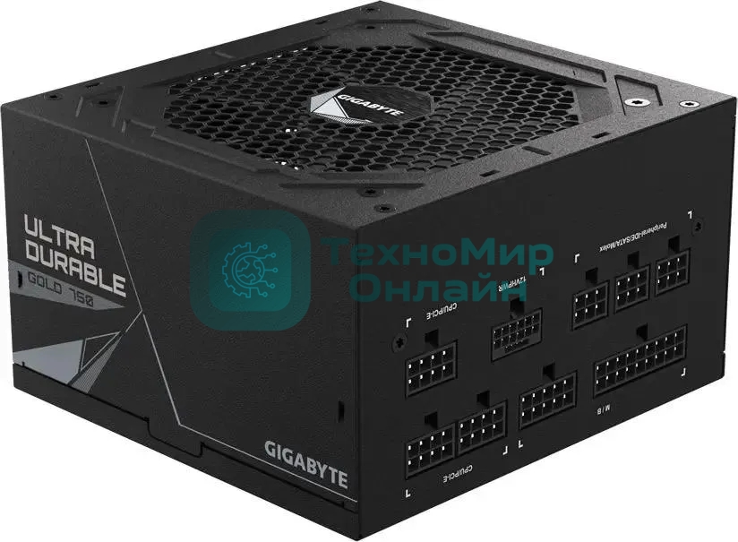 Блок питания Gigabyte ATX 750W GP-UD750GM PG5 80 PLUS gold (20+4pin) APFC 120мм fan 8xSATA Cab Manag RTL