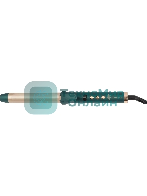 Щипцы для завивки волос Leonord LE-1209 зеленый/золотистый, 28 мм, 200 °C, 6 режимов