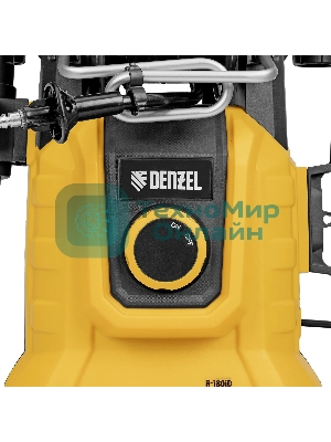 Мойка высокого давления Denzel R-180iD, 2000 Вт, 180 бар, 420 л/ч, асинх. двиг., бараб.