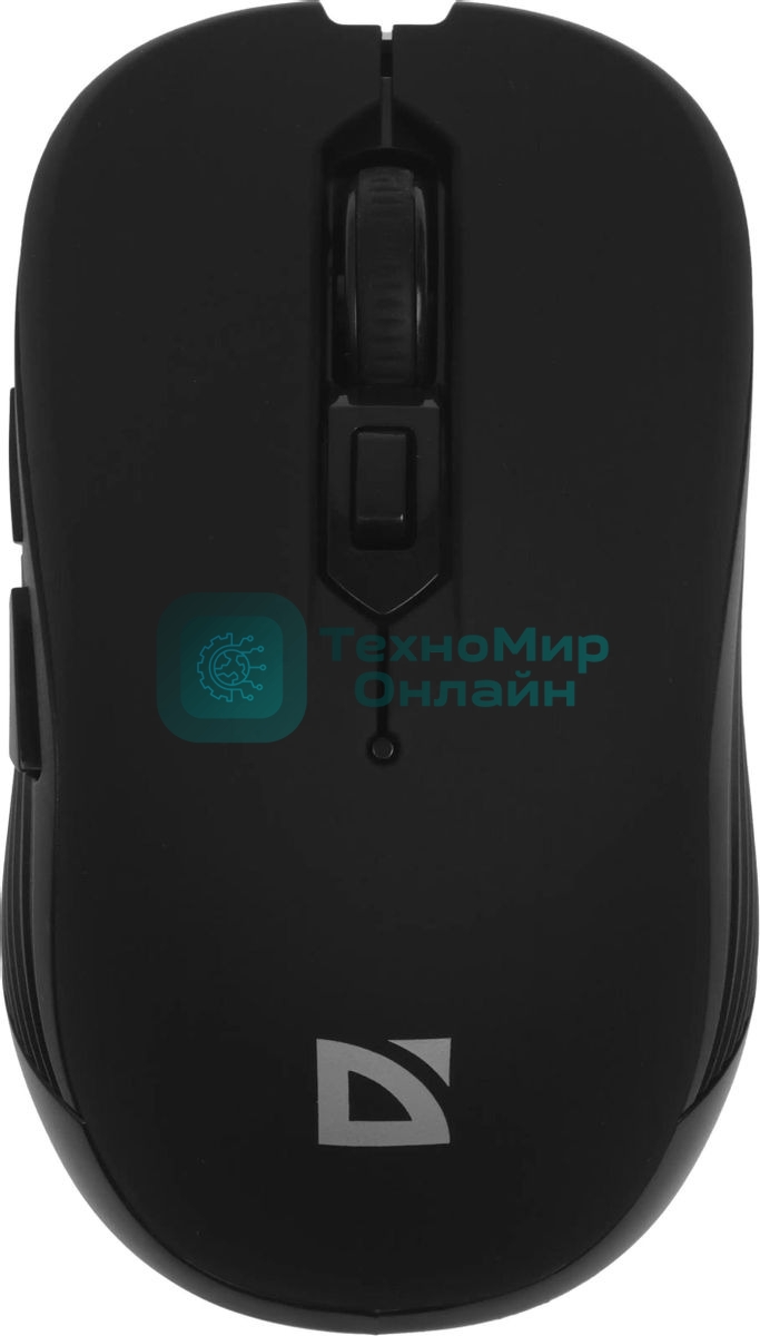 Мышь беспроводная Defender Gassa MM-105 черный, 1600 dpi, радиоканал, USB, кнопки - 6