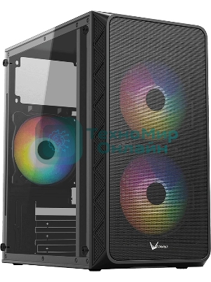Корпус Formula Air Mesh G4 Plus AR Black, Mini-Tower, чёрный, 3 x 120 мм