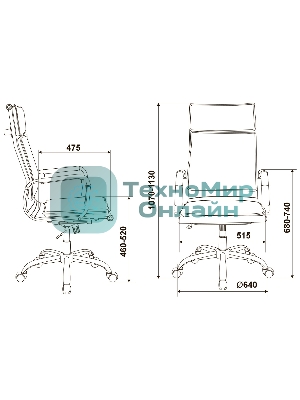 Кресло Бюрократ CH-993/M01 черный, сетка
