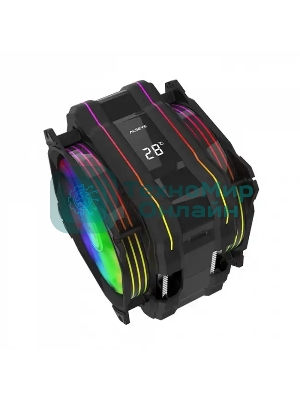 Кулер для процессора Alseye M120D Plus черный, 120 мм, алюминий/медь, 1900 об/мин, 41.2 дБ, 4 pin, 200 Вт, 160 мм