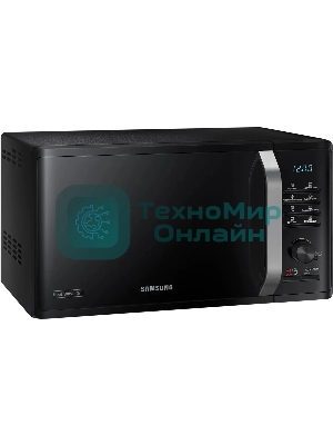 Микроволновая печь Samsung MG23K3575AK черный, 23 л, 800 Вт, переключатели - кнопки, поворотный механизм