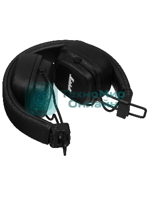 Беспроводные/проводные наушники Marshall Major IV черный, накладные, Bluetooth + проводной, беспроводная зарядка, до 80 ч