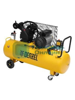 Компрессор воздушный Denzel BCV2300/100 рем. привод, 2,3 кВт, 100 л, 440 л/мин