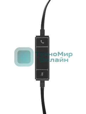 Гарнитура Logitech H650e чёрный, проводная, USB