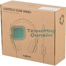 Гарнитура Logitech Zone Wired Teams графит, проводная, USB