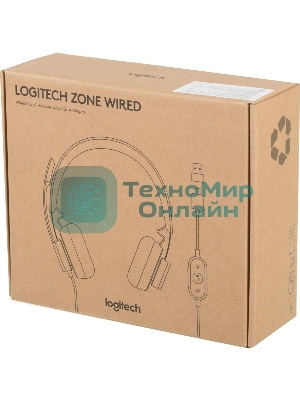 Гарнитура Logitech Zone Wired Teams графит, проводная, USB
