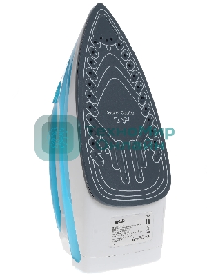 Утюг BBK ISE-2400 бирюзовый/белый, 2400 Вт, 35 г/мин, 140 г/мин, 280 мл