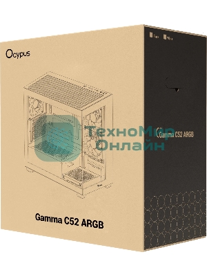 Корпус Ocypus Gamma C52 WH ARGB, Mini-Tower, белый, 3 x 120 мм