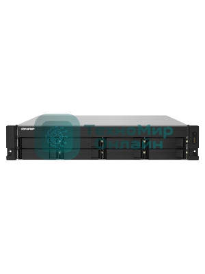 Сетевое хранилище без дисков SMB QNAP TS-832PXU-4G 8-Bay AL324 quad-core 1.7 GHz 2U rackmount NAS, 4Gb DDR4 UDIMM RAM (max 1x16Gb), SATA 6Gb/s, 2x 10GbE SFP+ LAN, 2x2.5 GbE LAN, 1x PCIe Gen2 x2 slot. W/o RAIL-B02