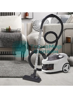 Пылесос Coolfort CF-3040 белый, 250/1800 Вт, уборка сухая, пылесборник контейнер 2 л