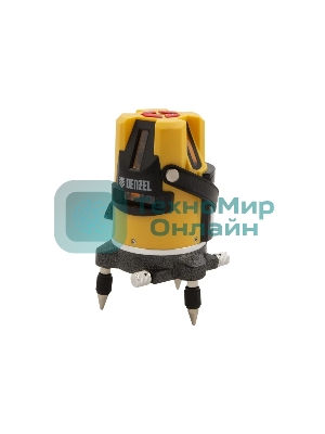 Лазерный уровень Denzel LX3, 10м, ±0,3мм/1м, 635нм, 35070