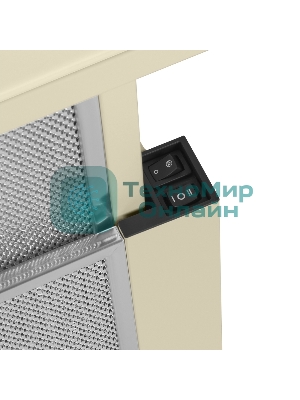 Вытяжка встраиваемая Maunfeld VS Fast Glass 60 бежевый, 60 см, 850 куб. м/ч, 47 дБ