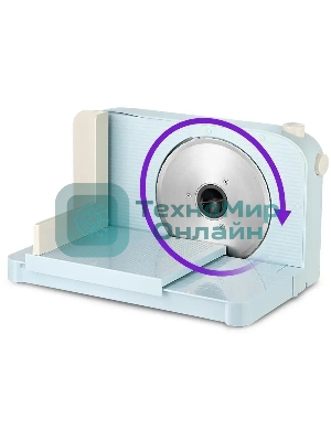 Ломтерезка Kitfort КТ-6268 150Вт (нарезка до 15мм) голубой/белый