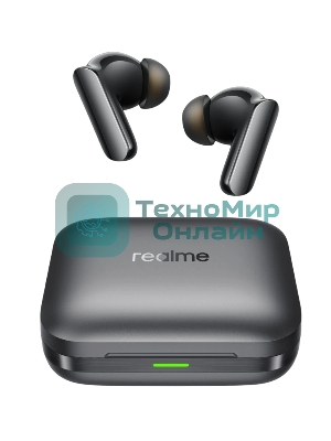Наушники TWS Realme Buds Air 7 Pro RMA2407 черный/темно-серый, внутриканальные, Bluetooth, активное шумоподавление, до 9 ч