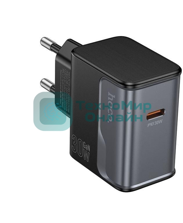 Сетевое зарядное устройство HOCO CS72A 1Type-C PD30W Midnight черный