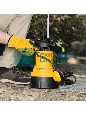 Дренажный насос для чистой воды Denzel DPB400, 400 Вт, подъем 11 м, 5500 л/ч