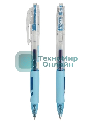 Ручка гелевая автоматическая Deli Arris EG09-BL, синие чернила, линия 0.7мм