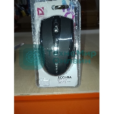 (Поврежденная упаковка) Мышь беспроводная DEFENDER Accura MM-665 черный (USB, 1600dpi, 6but) (52665_ВУ)