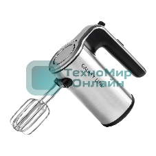 Миксер электрический Galaxy Line GL 2240, серый, ручной, 450 Вт, 5 скоростей + режим 