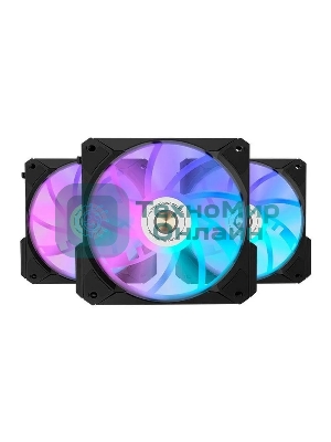 Вентилятор для корпуса Alseye i12B черный, 120 мм, 1800 об/мин, 33.2 дБ, 4 pin