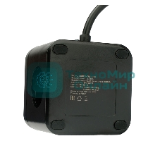 Сетевой фильтр Cablexpert Cube CUBE-3-CU3-B-1.5, 3 р, 10А, 1xType-C PD, 3xUSB, 1.5 м, ур.защиты 4+, черный, коробка