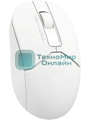 Мышь беспроводная A4Tech Fstyler FB12S белый, 1200 dpi, радиоканал, Bluetooth, USB, кнопки - 2