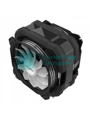 Кулер для процессора Alseye M120D Plus черный, 120 мм, алюминий/медь, 1900 об/мин, 41.2 дБ, 4 pin, 200 Вт, 160 мм