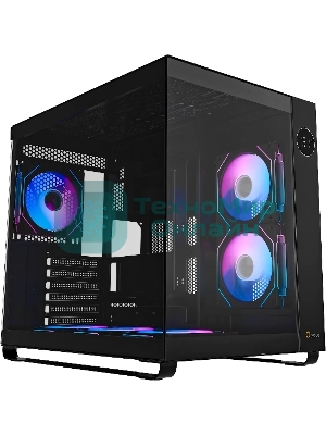 Компьютерный корпус Ocypus Iota C70 BK ARGB ATX/win/black/6 ARGB fans/no PSU/Tempered Glass