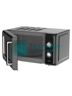 Микроволновая печь Centek CT-1553 черный, 20 л, 800 Вт, переключатели - поворотный механизм