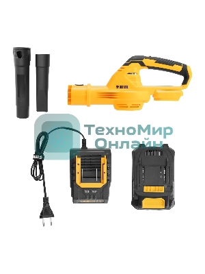 Воздуходувка аккумуляторная Denzel AB-500, 60 м/с, 500 м3/ч, Li-Ion, 20 В