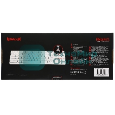 Клавиатура беспроводная Redragon Anubis беспроводная, USB, Bluetooth/Радиоканал, белый