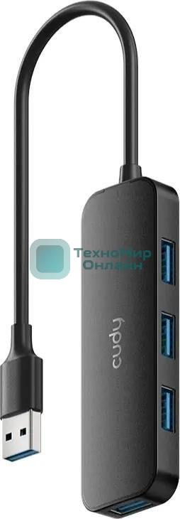 USB-концентратор CUDY UH40A, USB-A, USB 3.0, USB