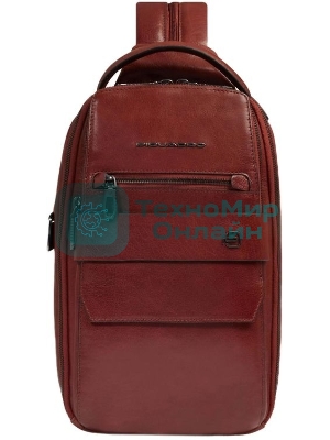 Рюкзак слинг мужской Piquadro Solm CA7028S141/CU табачный кожа