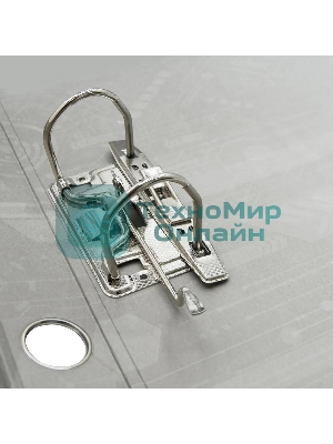 Папка-регистратор картонный с PVC покрытием Silwerhof 355020-01 50мм, без окантовки, карман на корешке, черный