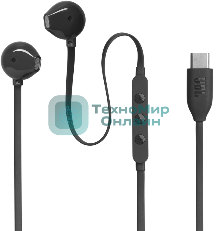 Проводные наушники JBL Tune 305C черный, вкладыши, USB Type-C