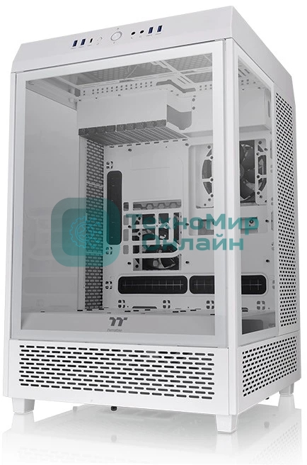 Компьютерный корпус Thermaltake The Tower 500 Snow CA-1X1-00M6WN-00 White,Win,SPCC,Tempered Glass*3,120мм Standard Fan*2