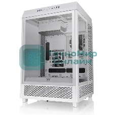 Компьютерный корпус Thermaltake The Tower 500 Snow CA-1X1-00M6WN-00 White,Win,SPCC,Tempered Glass*3,120мм Standard Fan*2