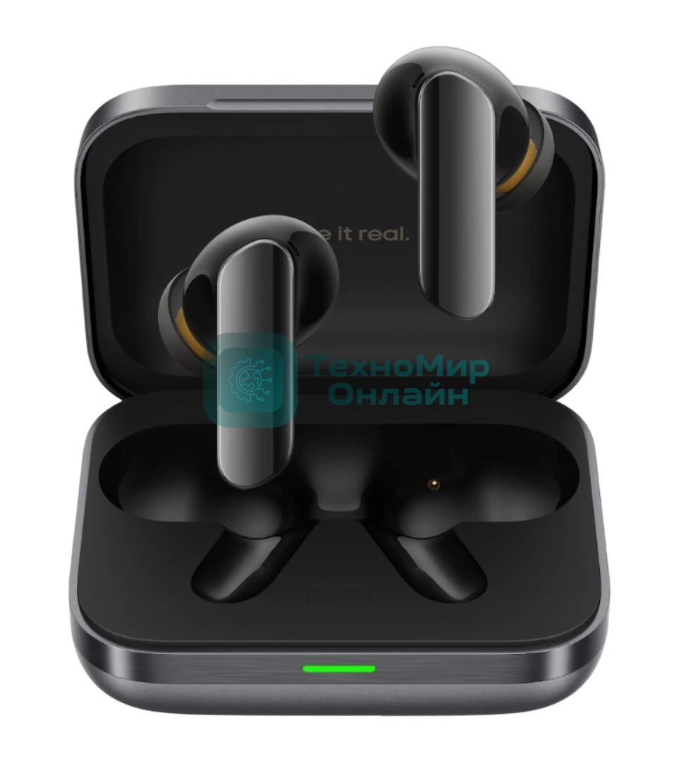 Наушники TWS Realme Buds Air 7 Pro RMA2407 черный/темно-серый, внутриканальные, Bluetooth, активное шумоподавление, до 9 ч