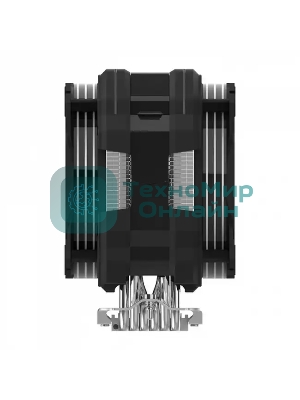 Кулер для процессора Alseye M120D Plus черный, 120 мм, алюминий/медь, 1900 об/мин, 41.2 дБ, 4 pin, 200 Вт, 160 мм