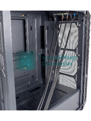 Компьютерный корпус Оклик OCC-MD301 черный без БП ATX 6x120мм 2xUSB2.0 1xUSB3.0 audio bott PSU