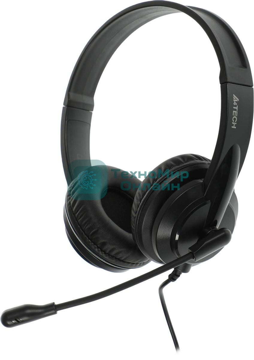 Гарнитура A4Tech HU-10 чёрный, проводная