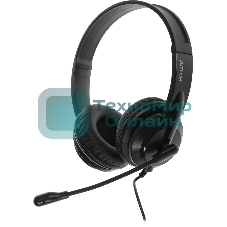 Гарнитура A4Tech HU-10 чёрный, проводная