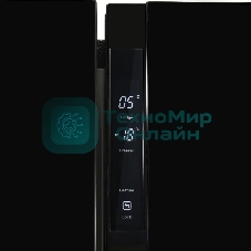 Холодильник Hyundai CS5003F черное стекло двухкамерный 331/165л морозилка сбоку, No Frost, Side by Side