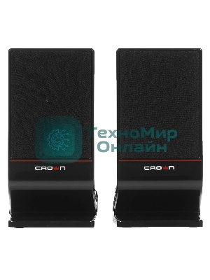 Колонки Crown CMS-601 чёрный, 2.0, 6 Вт, AUX