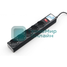 Сетевой фильтр Powercube SPG5-С2 1.9 м, 5 розеток, черный, коробка