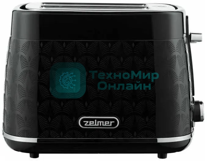 Тостер Zelmer ZTS8010 черный, 930 Вт, 2 слота